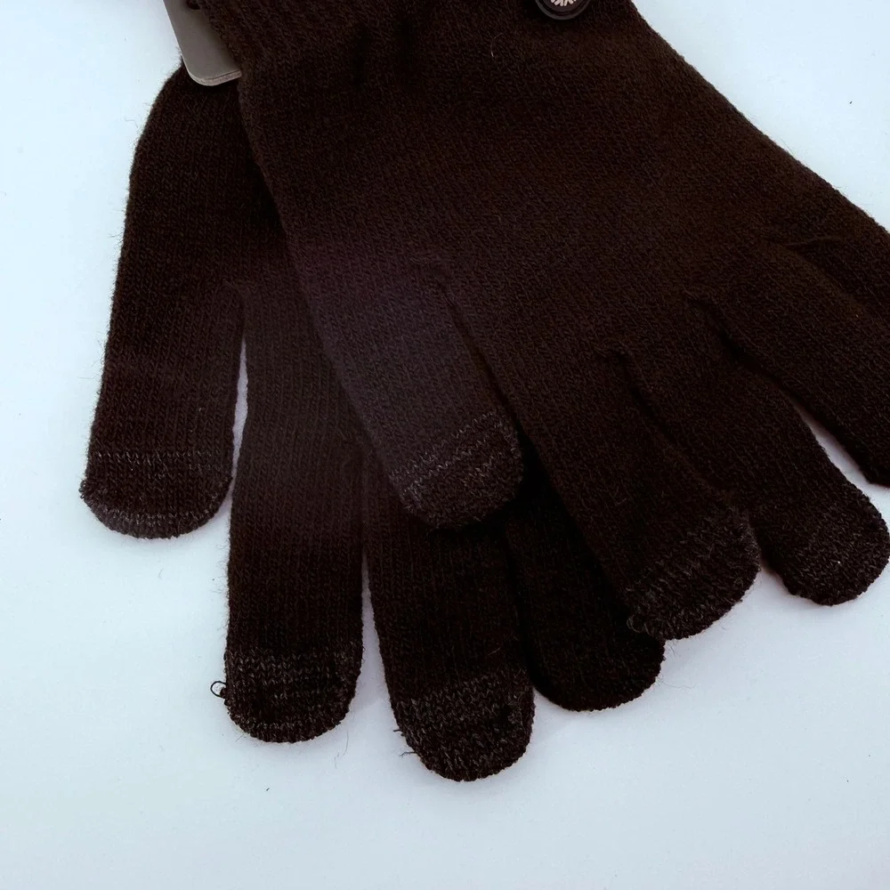 Timberland Womens Lightweight Commuter Touch Screen Knit Gloves Black